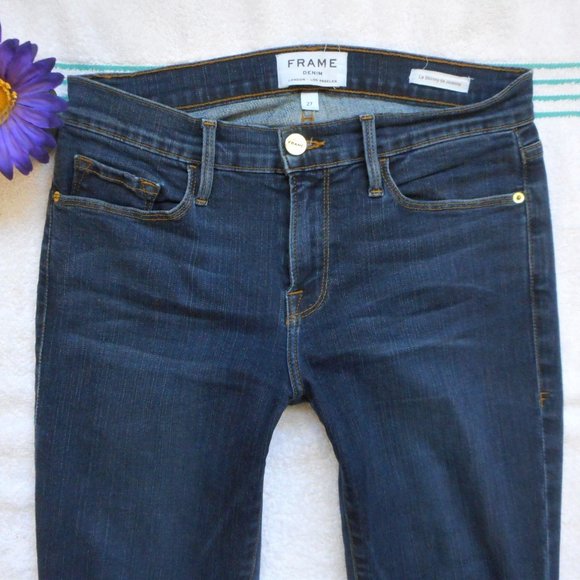 FRAME Jeans Size 27 Mid Rise Skinny Denim - Picture 7 of 13